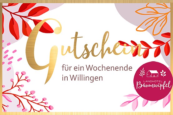 Hotelgutschein Sauerland vom Landhotel Baumwipfel